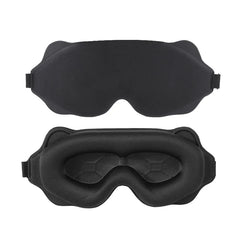 New 3D Light Blocking Sleep Eye Mask Male Breathable Solid Color Non Pressing Blindfold Students Napping Sleep Eyeshade